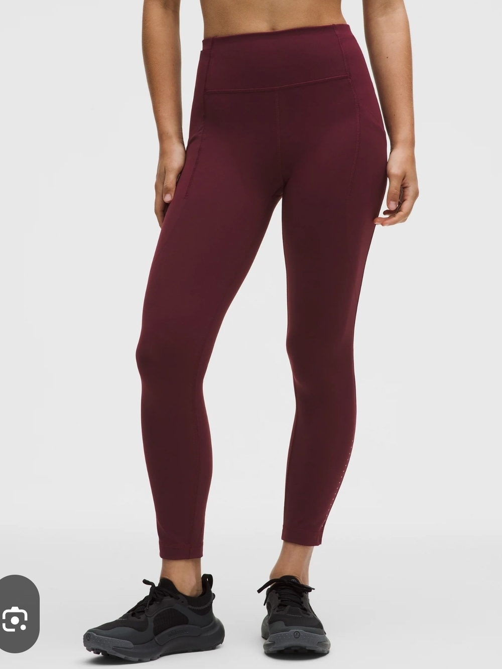 lululemon athletica High-Rise Burgundy Leggings Size 8